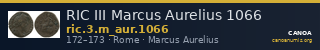 RIC III Marcus Aurelius 1066 — CANOA
