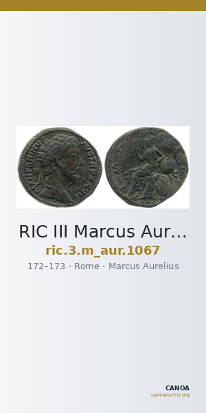 RIC III Marcus Aurelius 1067 — CANOA