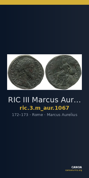 RIC III Marcus Aurelius 1067 — CANOA