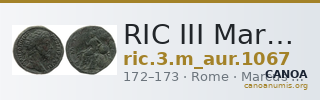 RIC III Marcus Aurelius 1067 — CANOA