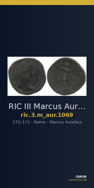 RIC III Marcus Aurelius 1069 — CANOA