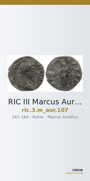 RIC III Marcus Aurelius 107 — CANOA