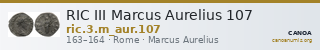 RIC III Marcus Aurelius 107 — CANOA