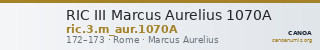 RIC III Marcus Aurelius 1070A — CANOA