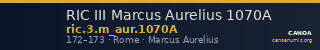 RIC III Marcus Aurelius 1070A — CANOA