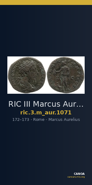 RIC III Marcus Aurelius 1071 — CANOA