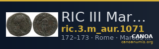RIC III Marcus Aurelius 1071 — CANOA