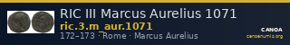 RIC III Marcus Aurelius 1071 — CANOA