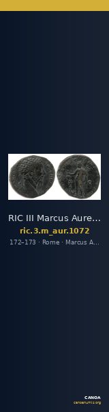 RIC III Marcus Aurelius 1072 — CANOA
