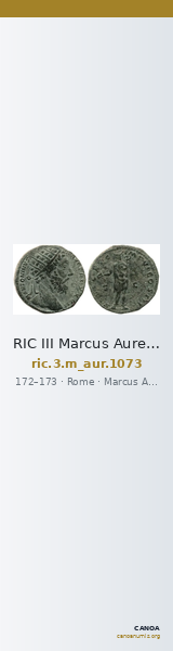 RIC III Marcus Aurelius 1073 — CANOA