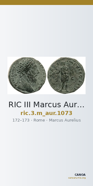 RIC III Marcus Aurelius 1073 — CANOA
