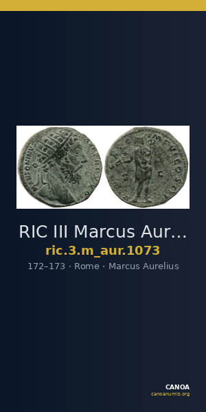 RIC III Marcus Aurelius 1073 — CANOA