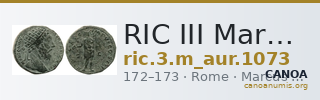 RIC III Marcus Aurelius 1073 — CANOA