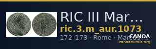RIC III Marcus Aurelius 1073 — CANOA