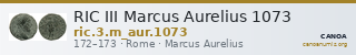 RIC III Marcus Aurelius 1073 — CANOA