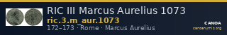 RIC III Marcus Aurelius 1073 — CANOA