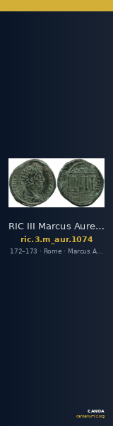 RIC III Marcus Aurelius 1074 — CANOA