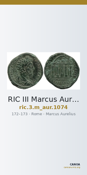 RIC III Marcus Aurelius 1074 — CANOA