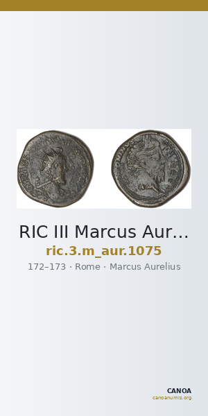 RIC III Marcus Aurelius 1075 — CANOA