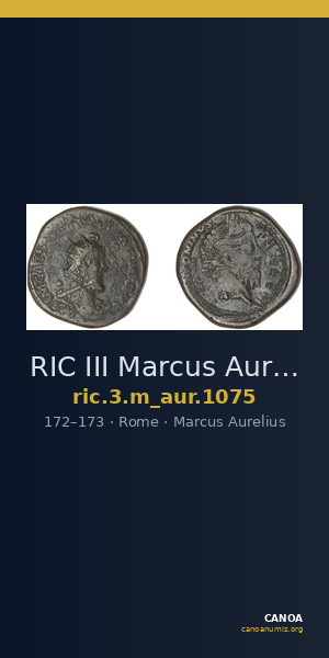 RIC III Marcus Aurelius 1075 — CANOA