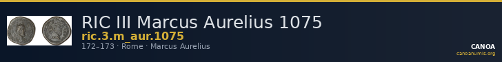RIC III Marcus Aurelius 1075 — CANOA
