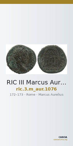 RIC III Marcus Aurelius 1076 — CANOA