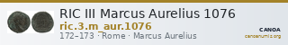 RIC III Marcus Aurelius 1076 — CANOA