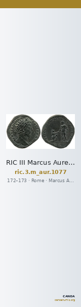 RIC III Marcus Aurelius 1077 — CANOA