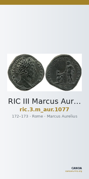 RIC III Marcus Aurelius 1077 — CANOA