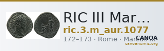RIC III Marcus Aurelius 1077 — CANOA