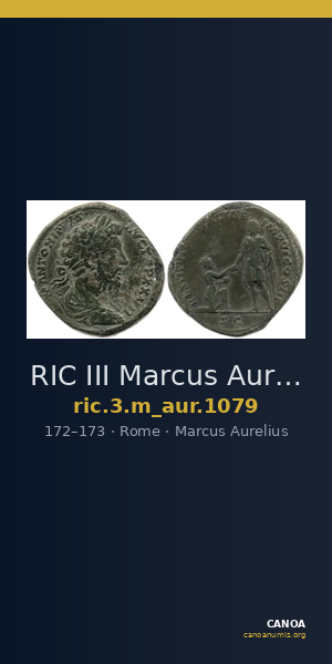 RIC III Marcus Aurelius 1079 — CANOA