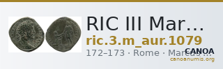 RIC III Marcus Aurelius 1079 — CANOA