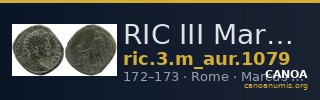 RIC III Marcus Aurelius 1079 — CANOA