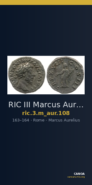 RIC III Marcus Aurelius 108 — CANOA