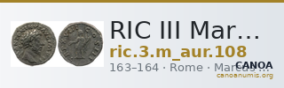 RIC III Marcus Aurelius 108 — CANOA