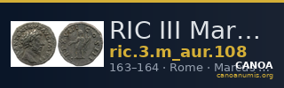 RIC III Marcus Aurelius 108 — CANOA