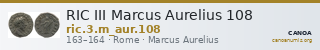 RIC III Marcus Aurelius 108 — CANOA