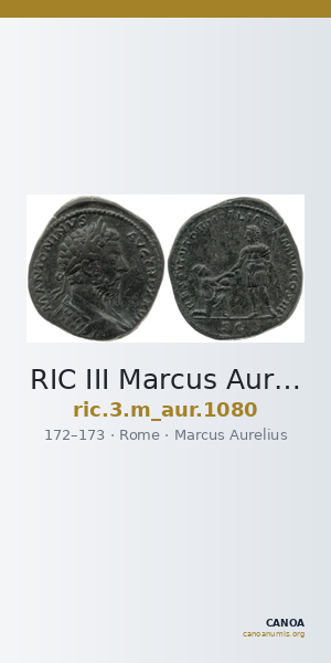 RIC III Marcus Aurelius 1080 — CANOA