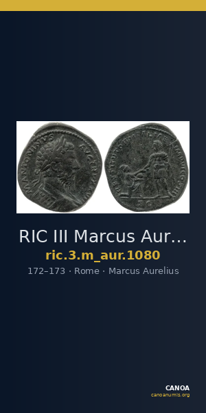 RIC III Marcus Aurelius 1080 — CANOA
