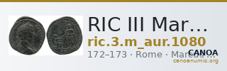 RIC III Marcus Aurelius 1080 — CANOA