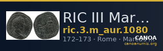 RIC III Marcus Aurelius 1080 — CANOA