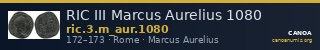 RIC III Marcus Aurelius 1080 — CANOA