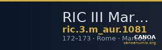 RIC III Marcus Aurelius 1081 — CANOA