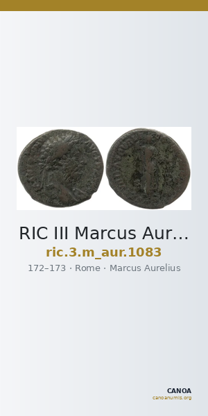 RIC III Marcus Aurelius 1083 — CANOA