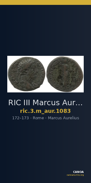 RIC III Marcus Aurelius 1083 — CANOA