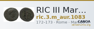 RIC III Marcus Aurelius 1083 — CANOA
