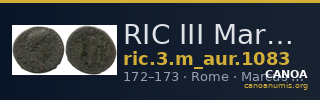 RIC III Marcus Aurelius 1083 — CANOA