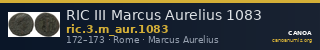 RIC III Marcus Aurelius 1083 — CANOA