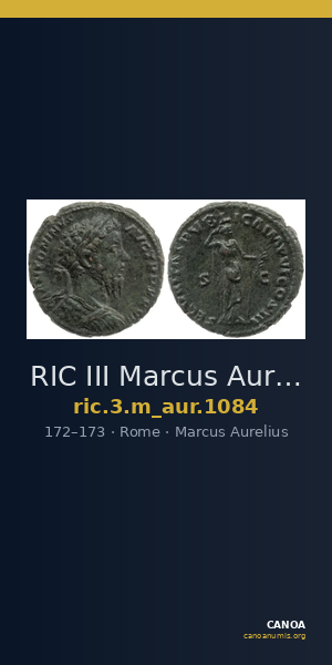 RIC III Marcus Aurelius 1084 — CANOA