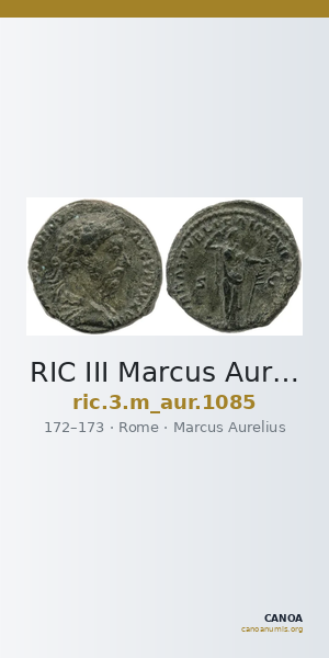 RIC III Marcus Aurelius 1085 — CANOA